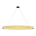 Circular Modern Chandelier Luxury Copper Ceiling Light