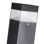 Outdoor 31in Lawn Bollard Light Square Nordic Pathway Lighs