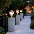Aluminum Pillar Light European Style LED Garden Decorative Pole Lamp