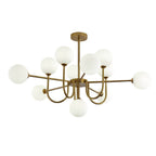 Amber Glass Globe Molecule Chandelier