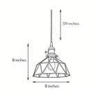 Amber Interiors Pendant Light Classic LED Hanging Ceiling Light
