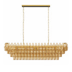 Glass Pendant Chandelier American Luxury Multi-head Ceiling Lights