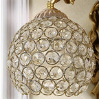 Angel Wall Sconce European Retro Resin Creative Crystal Ball Wall Lamp