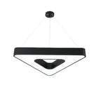 Black Modern Chandeliers Creative LED Triangular Ceiling Light
