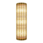 Linear Wall Light American-Style Copper Glass Lamp