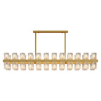 Luxury Crystal Chandeliers American Copper Ceiling Light