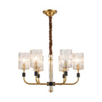Luxury Chandelier Modern Minimalist Luxury Copper Glass Ceiling Light