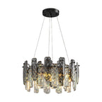 Contemporary Crystal Chandeliers Eye-Protecting Ceiling Light