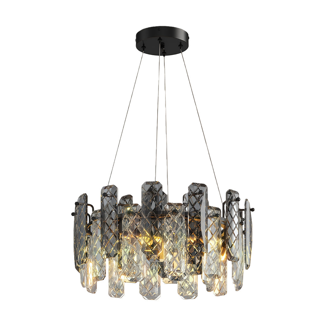 Contemporary Crystal Chandeliers Eye-Protecting Ceiling Light