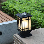 Antique Cast Iron Street Light Retro Solar Fence Light