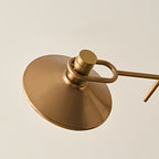 Vintage Gold Floor Lamp Adjustable Industrial Tall Mid-Century Lamp