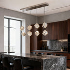 Chandelier with Crystals Rubik's Cube Luxury Ceiling Light