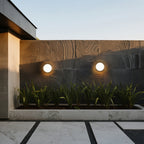 Round Outdoor Wall Lights Waterproof Minimalist Style