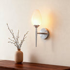 Glass Wall Lights Full Copper American-Style Lamp