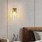 LED Wall Sconce Lights French Retro Style Brass Lamp