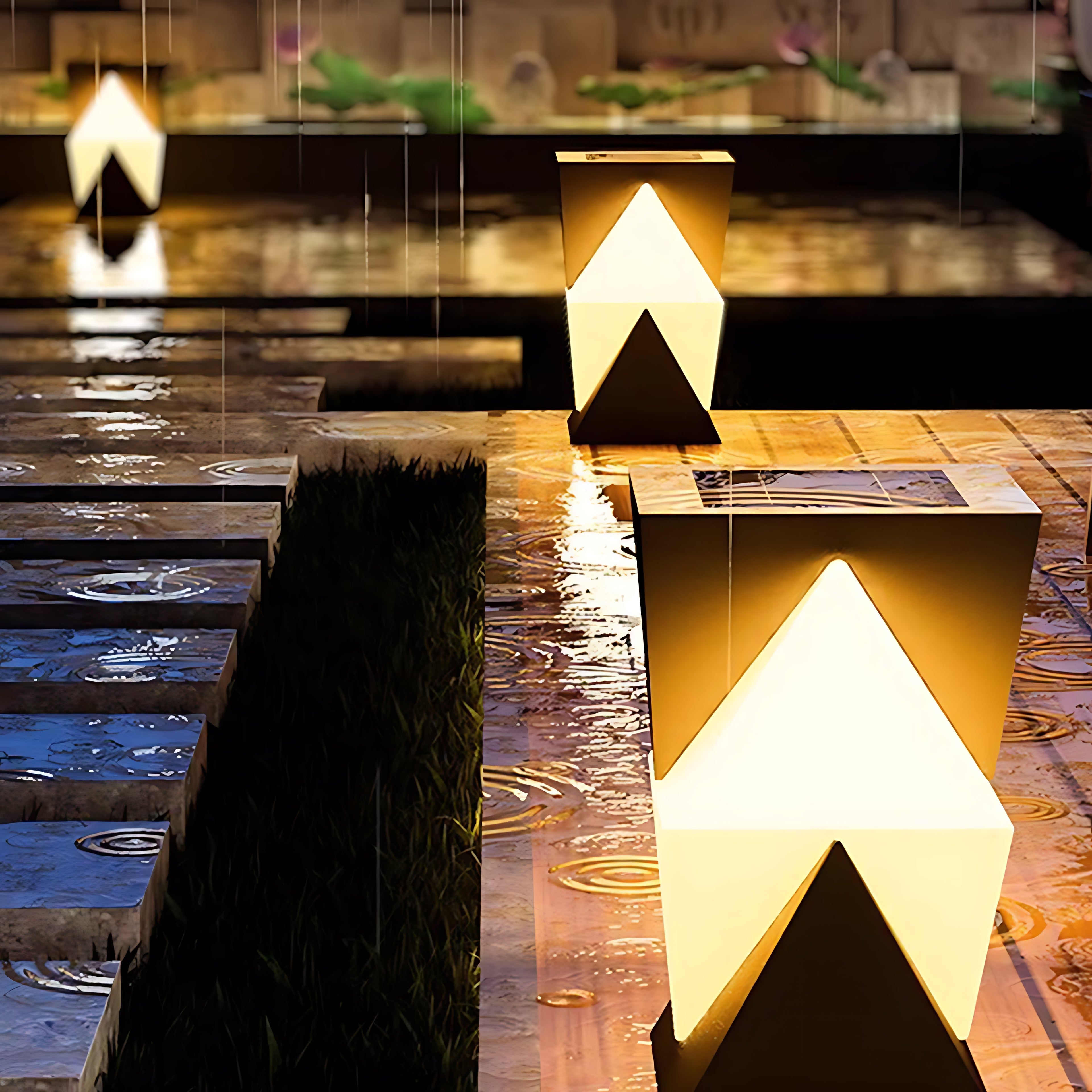 Waterproof Special Shaped Piller Light Modern Style