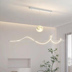 Art Deco Pendant Light Creative Adjustable Moon Ceiling Lights