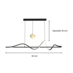 Art Deco Pendant Light Creative Adjustable Moon Ceiling Lights