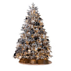 Artificial Simulation Falling Snow Christmas Decor Tree with String Lights