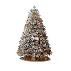 Artificial Simulation Falling Snow Christmas Decor Tree with String Lights