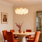 Artistic Glass Chandeliers French Flower Ceiling Lights