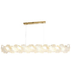 Artistic Glass Chandeliers French Flower Ceiling Lights