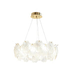 Artistic Glass Chandeliers French Flower Ceiling Lights