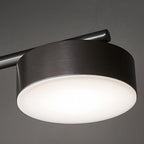 Artistic Multi-Head Matte Black Copper Semi-Flush Mount Ceiling Lighting