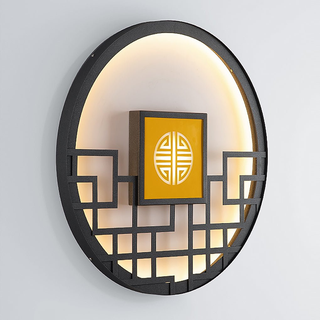 Ideas Outdoor Wall Lights Round LED Landscape Decorative Light