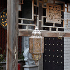Outdoor Moroccan Lanterns Waterproof Solar Powered Garden Light