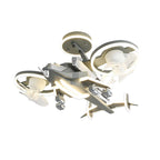Kids Ceiling Fan With Light Fighter Jet Shaped Full Spectrum Fan Light