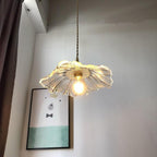 Flower Shape Glass Electroplated LED Nordic Pendant Lighting Ceiling Lights