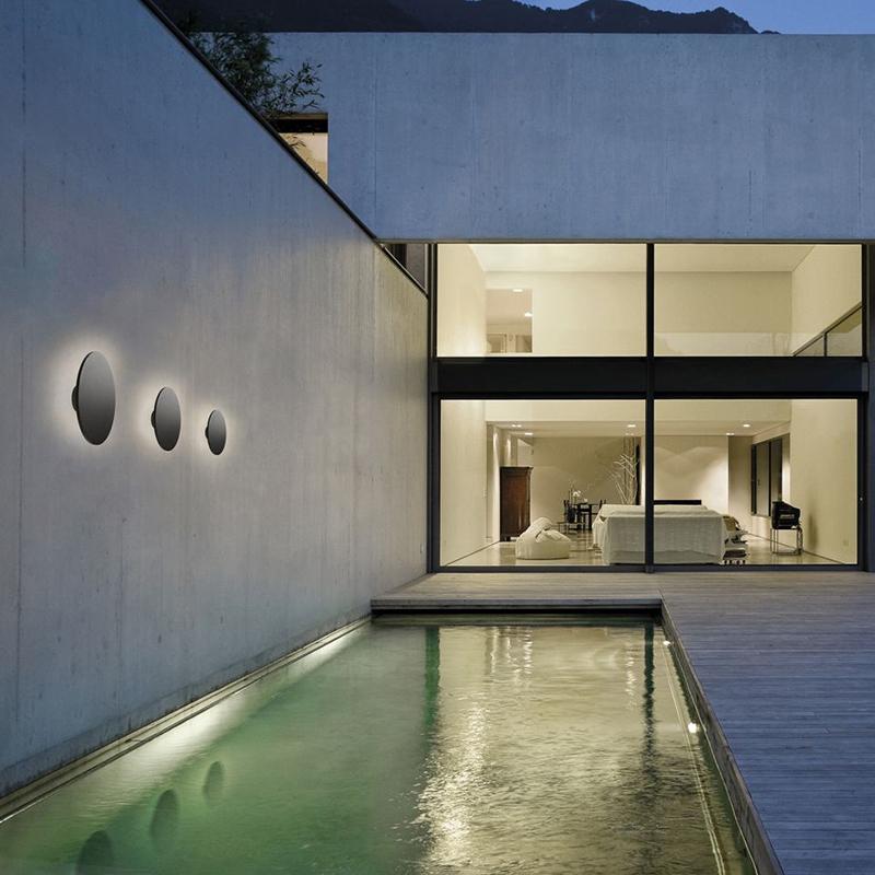 Backlit Wall Light Modern Waterproof Outdoor Light