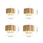 Bamboo Pendant Lights Japanese Zen Rattan Ceiling Light