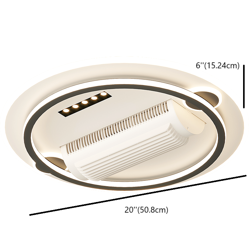 [BF220] BEMFAN 20'' Metal Bladeless Ceiling Fan with LED Light ,Voltage:100V-120V & 220V-240V