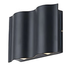 Beam Wall Light Wavy Aluminum Outdoor LED Up-Down Light