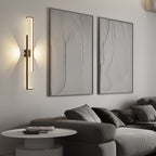 Wall Art LED Lights Minimalist Long Bar Iron Lamp