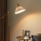 Adjustable Reading Lamp Floor Retro Bedroom Task Swing Arm Lamps