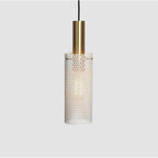 Cylinder Hanging Pendant Lights Metal Modern LED Ceiling Lights