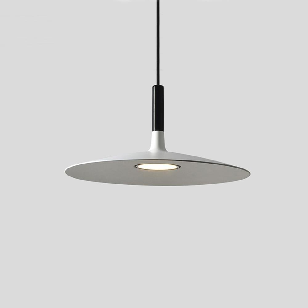Flat Circular Design Industrial Pendant Lighting Modern Metal Ceiling Light