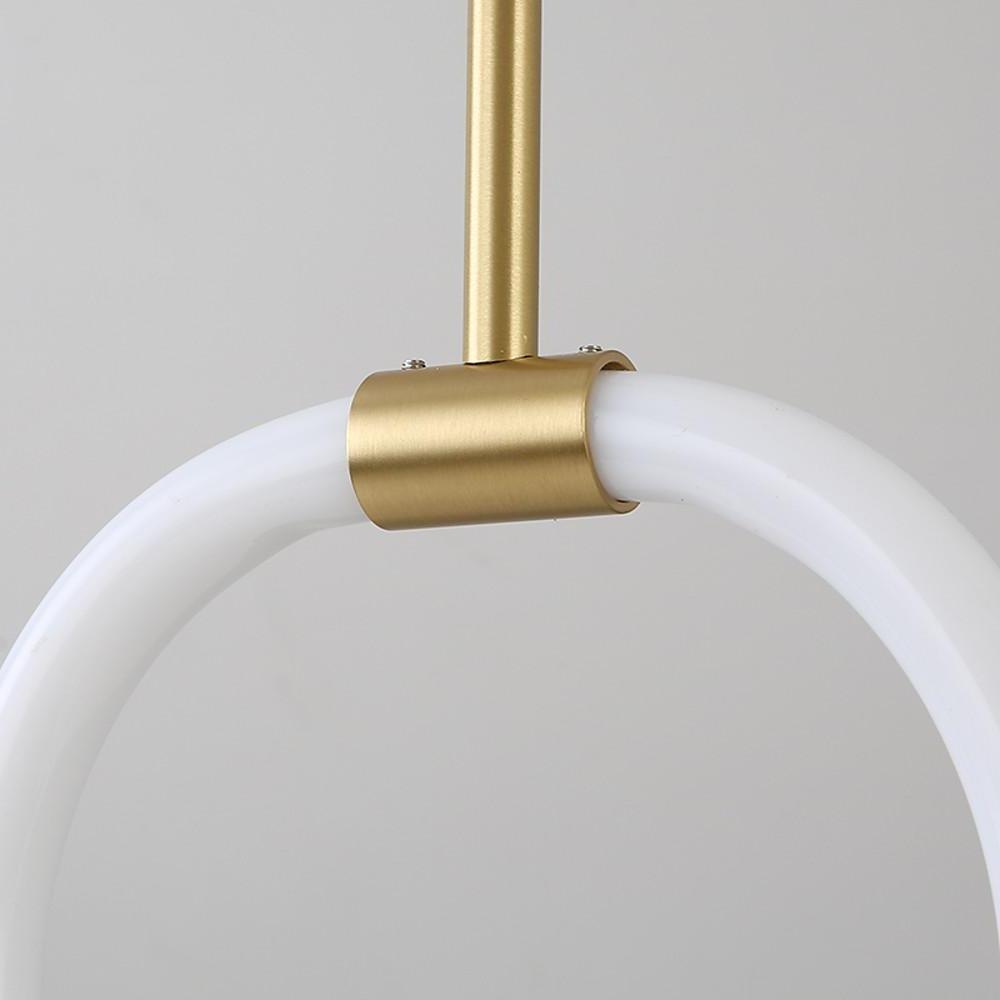 Circle LED Gold Modern Pendant Light Hanging Lamp Ceiling Lights