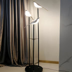 Bird Floor Lamp with 3 Heads Contemporary Artistic Accent Lamp