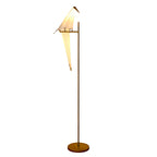 Bird Wall Light Modern Origami Crane Gold Accent Origami Wall Sconce