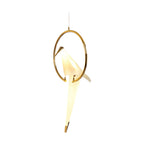 Bird Wall Light Modern Origami Crane Gold Accent Origami Wall Sconce