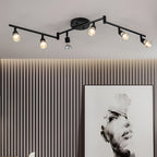 Black Adjustable Ceiling Lights Minimalist Iron LED Light