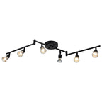 Black Adjustable Ceiling Lights Minimalist Iron LED Light