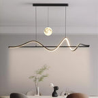 Art Deco Pendant Light Creative Adjustable Moon Ceiling Lights