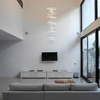 [Open-Box]Waves Fishbone Strip Stepless Dimming LED Nordic Chandelier Pendant Light