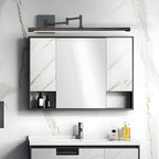 Black Bar Vanity Light Metal Swing Arm Bathroom Light