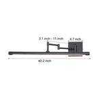 Black Bar Vanity Light Metal Swing Arm Bathroom Light